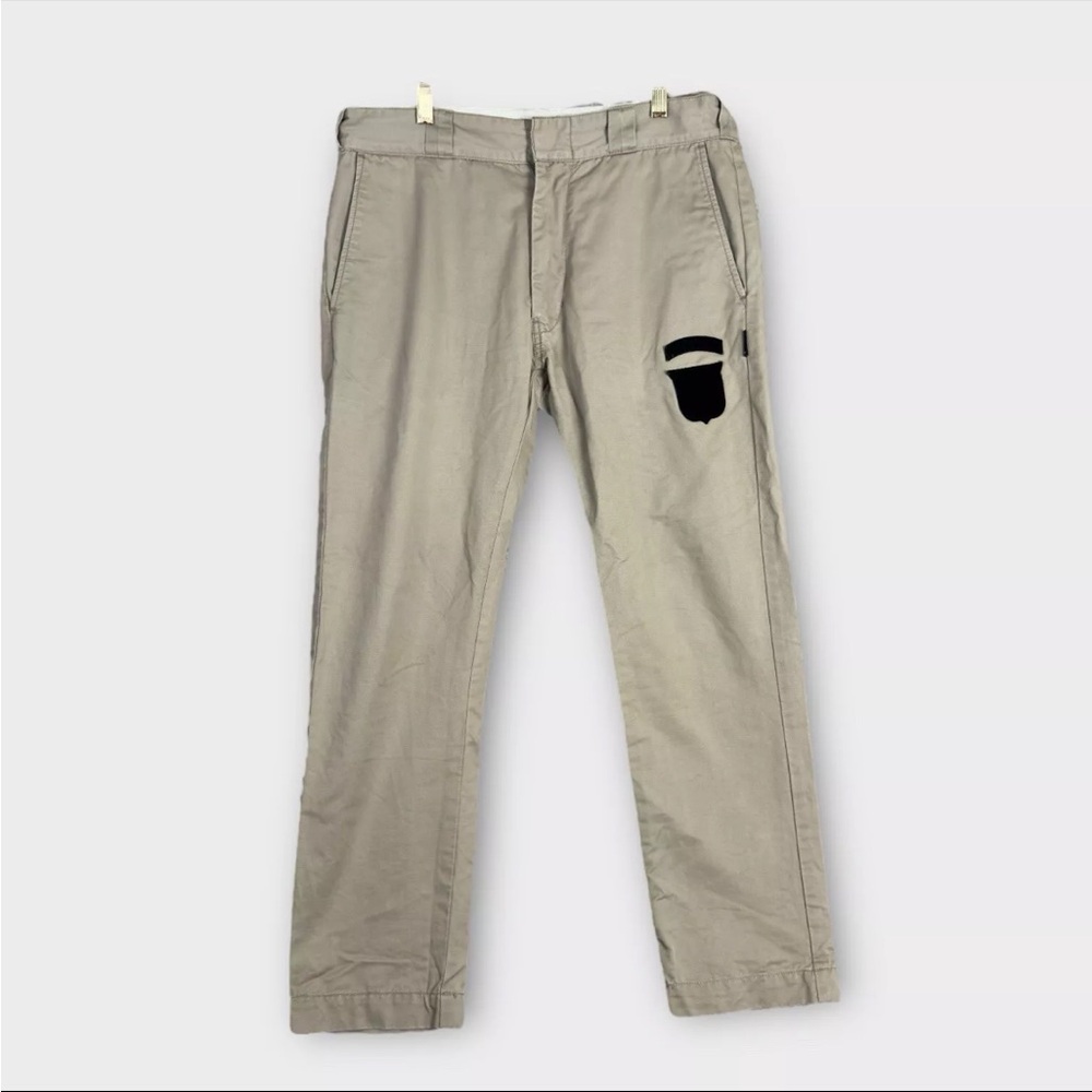 Izzue IZ-X04 Army Chino Pants Mens 32x28 Beige Military Union Made IZ-99 Skater